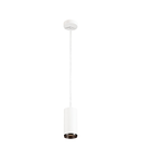 Lampa suspendata, lustra NUMINOS M Pendant, white Indoor LED pendant light white/black 3000K 60°,