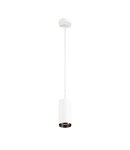 Lampa suspendata, lustra NUMINOS M Pendant, white Indoor LED pendant light white/black 4000K 60°,