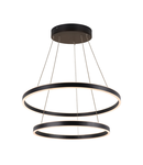 Lampa suspendata, lustra ONE DOUBLE Pendant, black Indoor LED pendant light black CCT switch 2700/3000K,