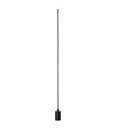 Lampa suspendata, lustra FITU Pendant E27, black pendant, LED E27, round, black, 2.5m cable with open cable end, 60W,