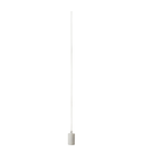 Lampa suspendata, lustra FITU Pendant E27, white A60, round, white, 2.5m cable with open cable end, max. 60W,