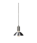 Lampa suspendata, lustra FITU Pendant E27, aluminium A60, round, brushed aluminium, 5m cable with open cable end, max. 60W,