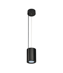 Lampa suspendata, lustra SUPROS Pendant, black pendant, LED, 4000K, round, black, 3000lm, 60° reflector, 28W,