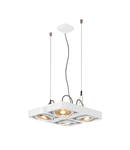 Lampa suspendata, lustra AIXLIGHT® Pendant GU10, white pendant, four-headed, QR111, square, white, L/W/H 40/36/5 cm, 4x75W max.,