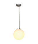 Lampa suspendata, lustra ROTOBALL 25 Pendant E27, grey pendant, TC-(D,H,T,Q)SE, silver-grey/white, Ø 25 cm, max. 24W,