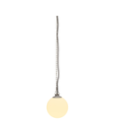 Lampa suspendata, lustra ROTOBALL 25 Pendant E27, grey outdoor pendant, TC-(D,H,T,Q)SE, ball, white/silver-grey, Ø 25 cm, max. 24W,