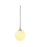 Lampa suspendata, lustra ROTOBALL 50 Pendant E27, grey outdoor pendant, TC-(D,H,T,Q)SE, ball, white/silver-grey, Ø 50 cm, max. 24W,