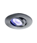 Spot incastrat, SLV Redare cu LED-uri de interior incastrat lumina plafon, nichel, RGBW controlabil,