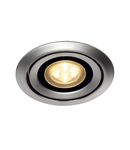 Spot incastrat, LUZO INTEGRAT LED incastrat montaj, LED, 2700K, rotund, crom mat, 36 °, 12,6W,