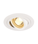 Spot incastrat, PIREQ GU10 RUNDA downlight alb mat, max. 50W, inclusiv. arcuri clip,