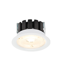 Spot incastrat, F-LIGHT incastrat montaj LED, 3000K, rotund, alb, 40 °, rigid, 6.35W,