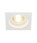 Spot incastrat, Contone incastrat lumina, LED-uri, 2000-3000K, patrat, alb, rigid, 13W, inclusiv arcuri lamelare,