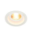 Spot incastrat, Contone incastrate montaj, cu LED-uri, 2000-3000K, rotund, alb, rigid, 13W, inclusiv arcuri lamelare,