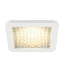 Spot incastrat, SKALUX COMB incastrate montaj, cu LED-uri, 3000K, patrat, alb, inclusiv. arcuri clip,