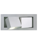 Spot incastrat, BEDSIDE incastrat feroneria, LED, 4000K, gri-argintiu, stanga, cu lumina albastra orientare,