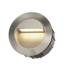 Spot incastrat, Downunder 14 exterior din aluminiu perete de lumina, LED-uri, 3000K, IP44, periat, 0,8 W,