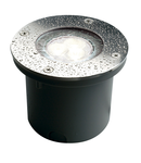 Spot incastrat, WETSY exterior montaj inground, LED, 5700K, IP67, rotund, din otel inoxidabil 316, sticla mata partial, 3W,