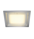 Spot incastrat, ECO LED incastrat montaj, LED, 3000K, patrat, gri-argintiu, 12.2W,