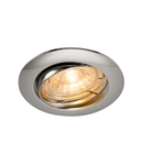 Spot incastrat, PIKA Ceiling lights GU10, chrome recessed ceiling light, QPAR51, swivelling, chrome, max. 50W,