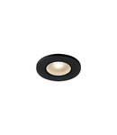 Spot incastrat, KAMUELA ECO Ceiling lights, black fire protection recessed ceiling light, LED, 3000K, black, 38°, dimmable, IP65,