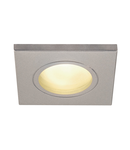 Spot incastrat, DOLIX OUT Ceiling lights GU10, grey square, silver-grey,