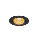 Spot incastrat, NEW TRIA 68 Ceiling lights, black LED indoor recessed ceiling light, black, 1800-3000K, 7.2W,