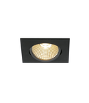 Spot incastrat, NEW TRIA 68 Ceiling lights, black LED indoor recessed ceiling light, black, 1800-3000K, 7.2W,