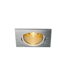 Spot incastrat, NEW TRIA 68 Ceiling lights, aluminium LED indoor recessed ceiling light, brushed aluminium, 1800-3000K 7.2W,