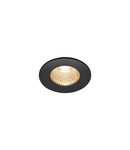 Spot incastrat, PATTA-I Ceiling lights, black LED outdoor recessed ceiling light, round DL IP65 black 1800-3000K,