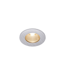 Spot incastrat, PATTA-I Ceiling lights, aluminium LED Outdoor recessed ceiling light, round DL IP65 silver 1800-3000K,