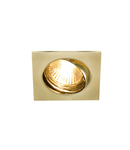 Spot incastrat, PIKA Ceiling lights GU10, brass indoor recessed ceiling light, brass, swivelling, max. 50W,