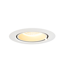 Spot incastrat, GIMBLE IN 100 Ceiling lights, white Indoor LED recessed ceiling light, white, 3000K,