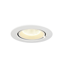 Spot incastrat, GIMBLE IN 68 Ceiling lights, white Indoor LED recessed ceiling light, white, 4000K,