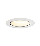 Spot incastrat, GIMBLE IN 100 Ceiling lights, white Indoor LED recessed ceiling light, white, 4000K,