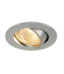 Spot incastrat, NEW TRIA 68 Ceiling lights, aluminium Indoor LED recessed ceiling light alu round 2700K 38° incl. driver clip springs,