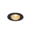 Spot incastrat, NEW TRIA 68 Ceiling lights, black Indoor LED recessed ceiling light black 2700K round,