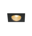 Spot incastrat, NEW TRIA 68 Ceiling lights, black Indoor LED recessed ceiling light black 2700K square,