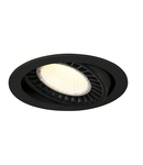 Spot incastrat, SUPROS Ceiling lights, black Indoor LED recessed ceiling light black round 4000K 60° CRI90 3520lm,