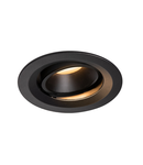 Spot incastrat, NUMINOS MOVE M Ceiling lights, black Indoor LED recessed ceiling light black/black 2700K 40° rotating and pivoting,