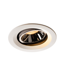 Spot incastrat, NUMINOS MOVE M Ceiling lights, white Indoor LED recessed ceiling light white/chrome 2700K 20° rotating and pivoting,