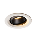 Spot incastrat, NUMINOS MOVE M Ceiling lights, white Indoor LED recessed ceiling light white/black 2700K 55° rotating and pivoting,