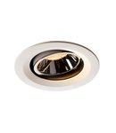 Spot incastrat, NUMINOS MOVE M Ceiling lights, white Indoor LED recessed ceiling light white/chrome 3000K 20° rotating and pivoting,