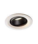 Spot incastrat, NUMINOS MOVE M Ceiling lights, white Indoor LED recessed ceiling light white/black 4000K 20° rotating and pivoting,