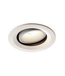 Spot incastrat, NUMINOS MOVE M Ceiling lights, white Indoor LED recessed ceiling light white/white 4000K 20° rotating and pivoting,