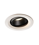 Spot incastrat, NUMINOS MOVE M Ceiling lights, white Indoor LED recessed ceiling light white/black 4000K 40° rotating and pivoting,