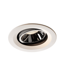 Spot incastrat, NUMINOS MOVE M Ceiling lights, white Indoor LED recessed ceiling light white/chrome 4000K 40° rotating and pivoting,