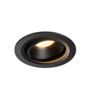 Spot incastrat, NUMINOS MOVE L Ceiling lights, black Indoor LED recessed ceiling light black/black 3000K 20° rotating and pivoting,