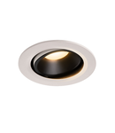 Spot incastrat, NUMINOS MOVE L Ceiling lights, white Indoor LED recessed ceiling light white/black 3000K 20° rotating and pivoting,