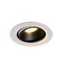 Spot incastrat, NUMINOS MOVE L Ceiling lights, white Indoor LED recessed ceiling light white/black 3000K 55° rotating and pivoting,