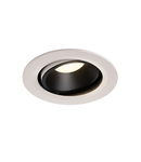 Spot incastrat, NUMINOS MOVE L Ceiling lights, white Indoor LED recessed ceiling light white/black 4000K 20° rotating and pivoting,